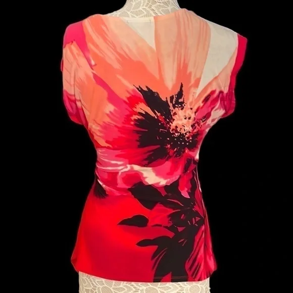 FYLO London top bright orange 🍊 and multi colored top - Picture 4 of 13